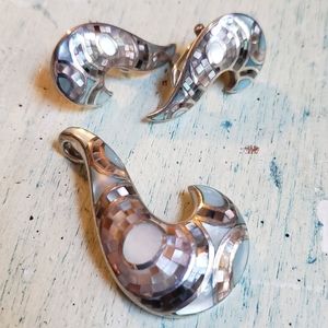 Sterling Silver Pendant Ring Set